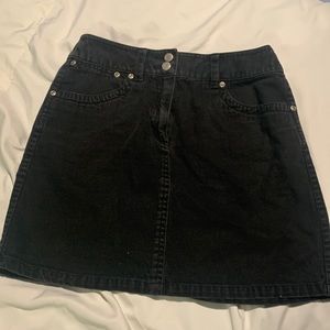 Vintage Black Jean Skirt